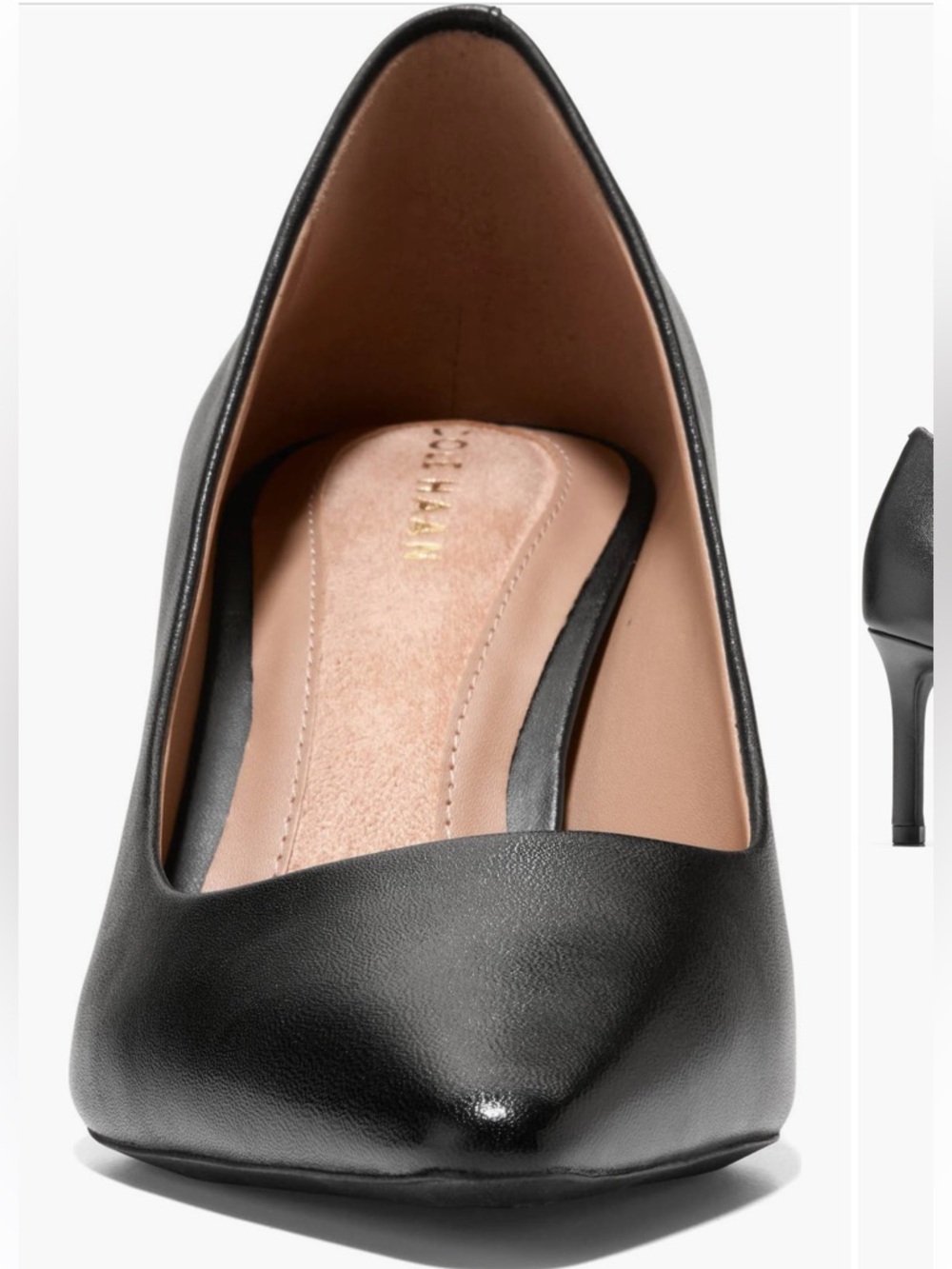 Brand New Cole Haan Go-To Janey Pointed-Toe Mid Heel Pumps - Picture 7 of 8